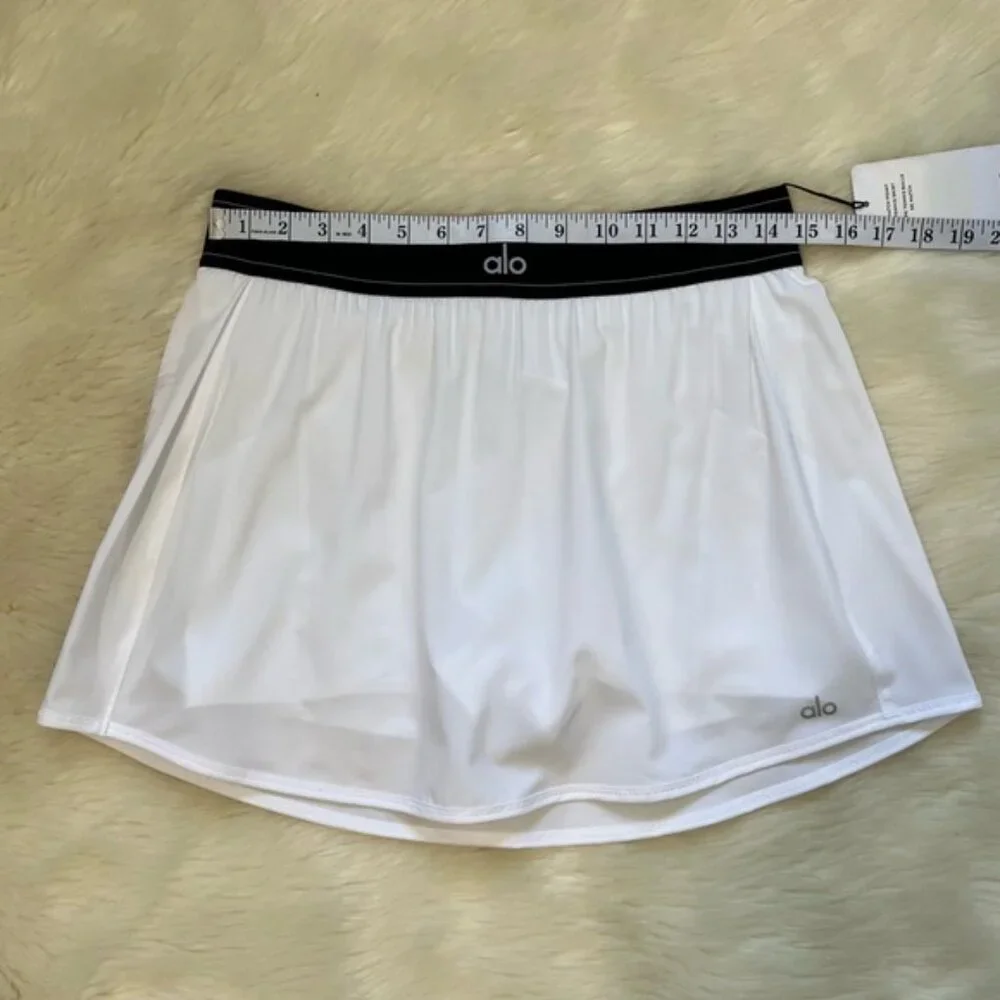 🆕ALO🎱 Match Point Tennis Skirt Core: White Sz Large